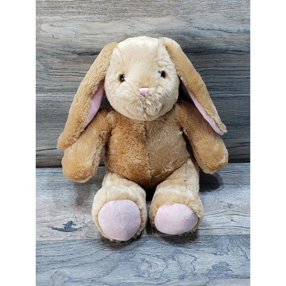 Build-A-Bear Workshop Other - Build A Bear Workshop Bunny Rabbit Stuffed Animal Tan Pink Plush